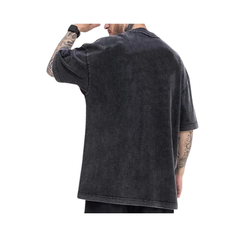 Polera De Algodón Estilo Desgastada Vintage-2