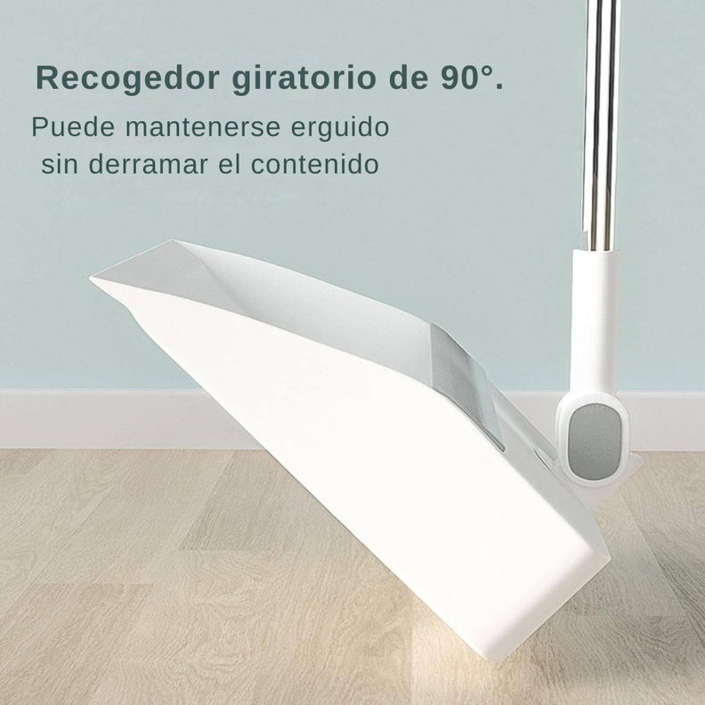 Set Escoba y Pala Con Dientes Plegable Gira 180 Grados-4