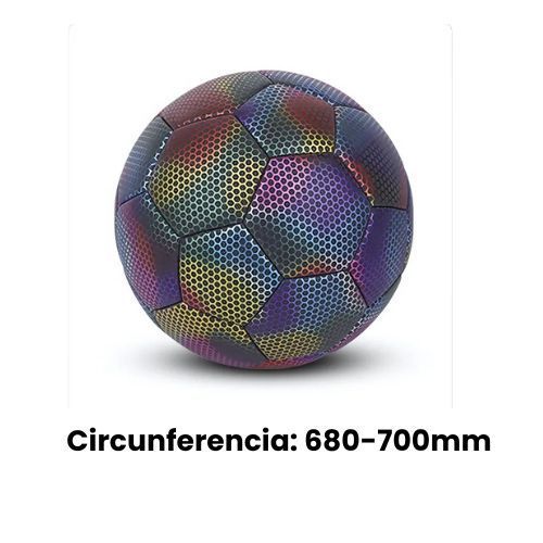 Pelota de Futbol Fluorescente Reflectante Luminoso-2