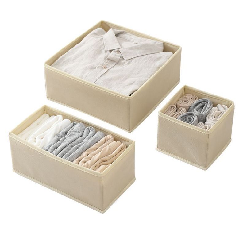 Set de 6 Cajas Plegable Organizador de Ropa-1