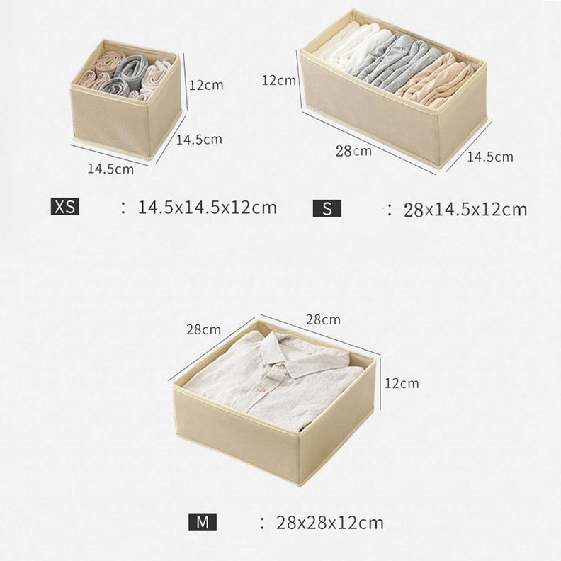 Set de 6 Cajas Plegable Organizador de Ropa-7