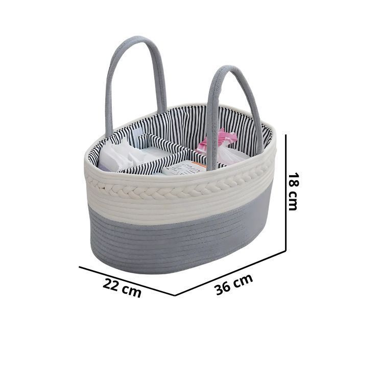 Cesto Organizador Hogar o Picnic Familiar Tejido-1