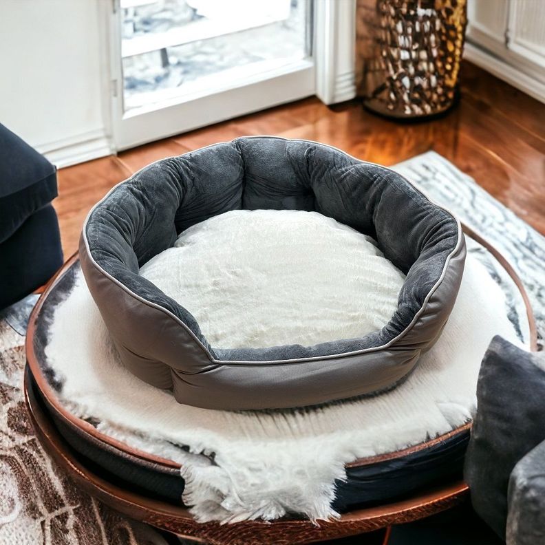 Cama Cojín 70 Cm Mascotas Acolchada Grande Para Perro Y Gato-2
