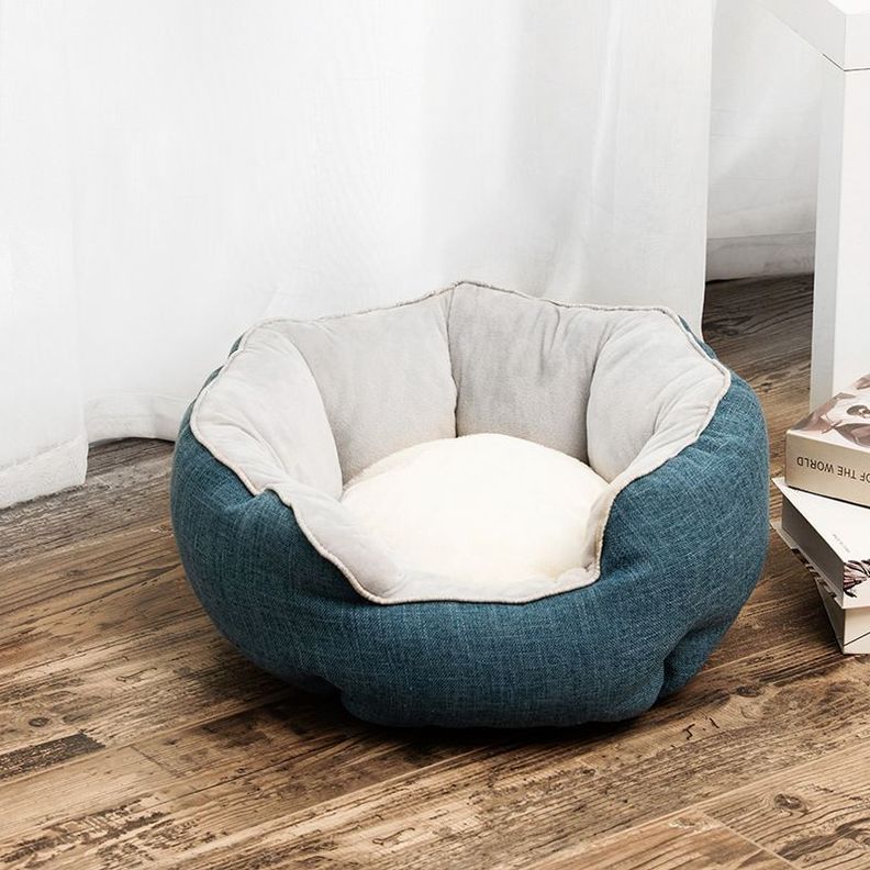 Cama Cojín 70 Cm Mascotas Acolchada Grande Para Perro Y Gato-6