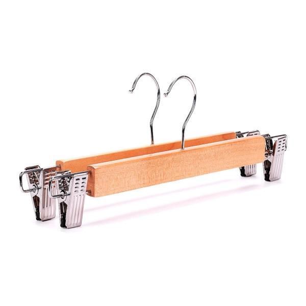 Pack 10 Colgador De Ropa De Madera Pinzas Ajustables Lavandería-0