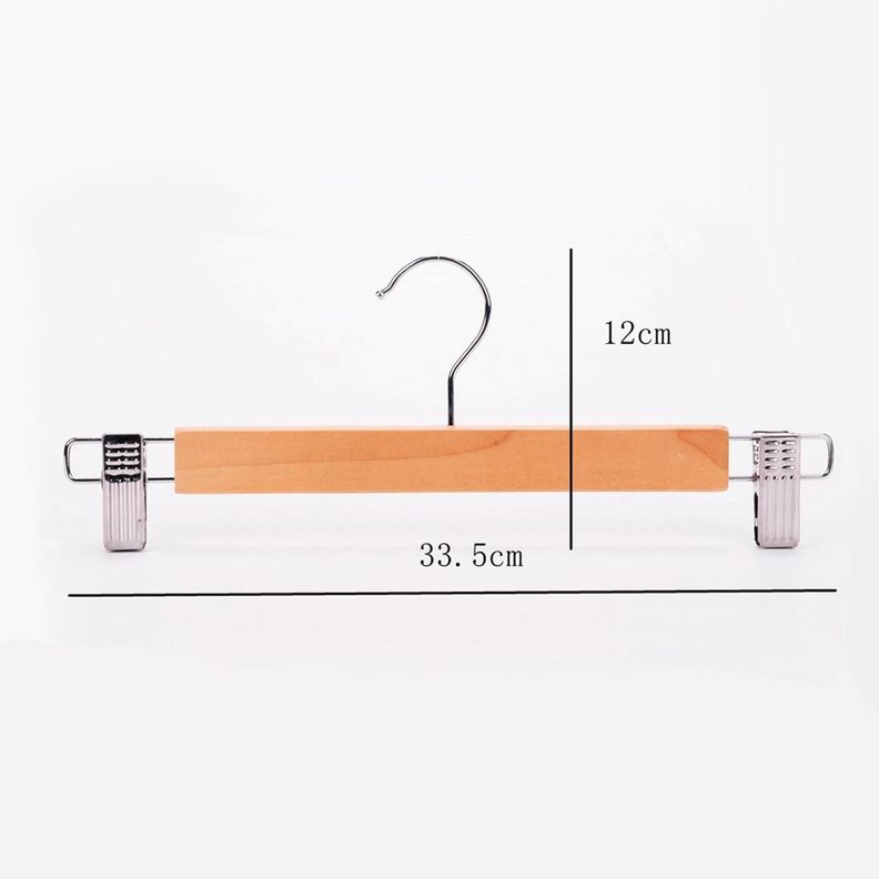 Pack 10 Colgador De Ropa De Madera Pinzas Ajustables Lavandería-4