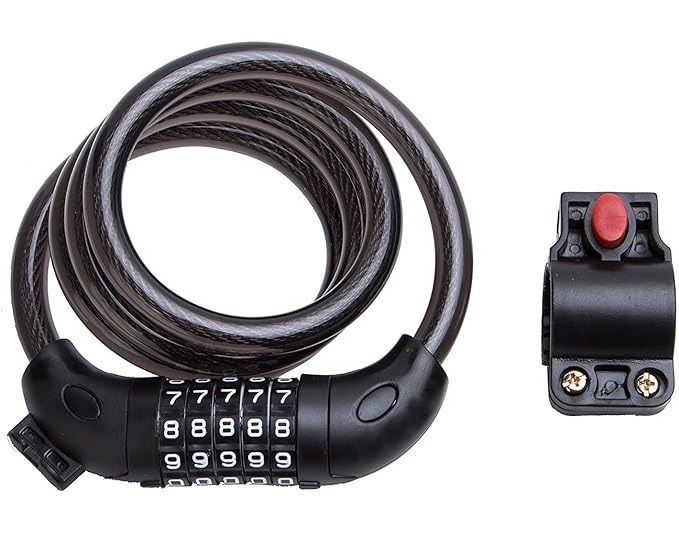 Candado Bicicleta Clave Seguridad de Bloqueo Antirrobo 120cm-0