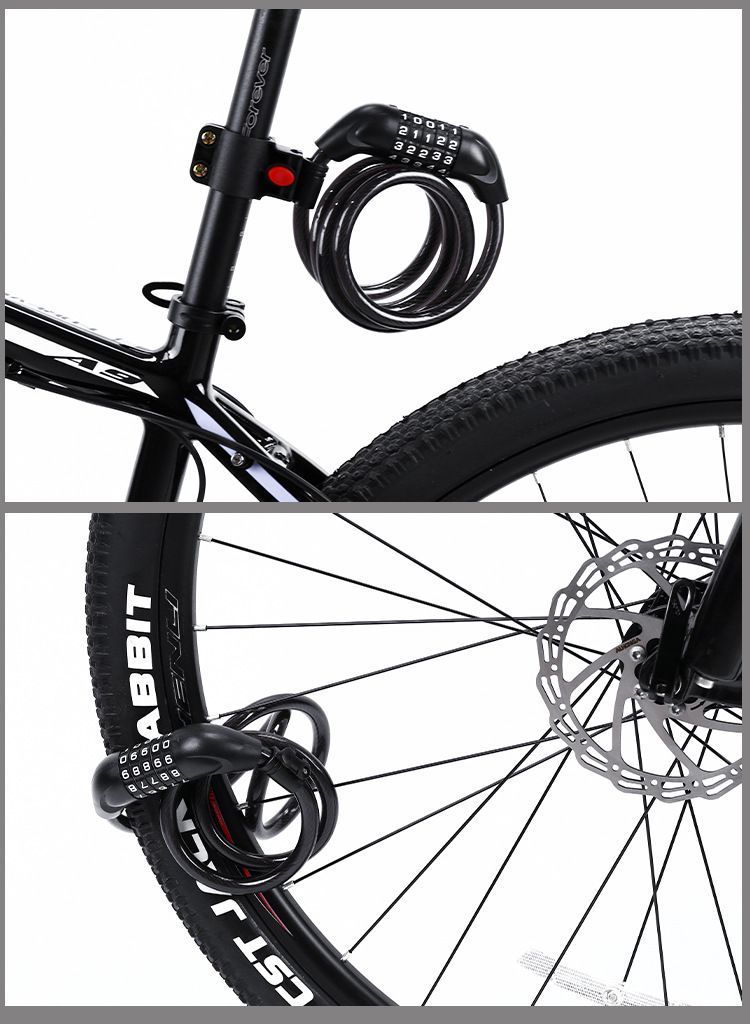 Candado Bicicleta Clave Seguridad de Bloqueo Antirrobo 120cm-1
