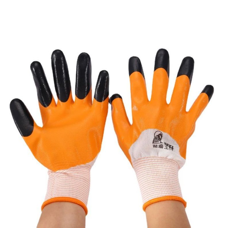 Pack x12 Guantes de Goma Antideslizantes Jardin Limpieza y mas-0