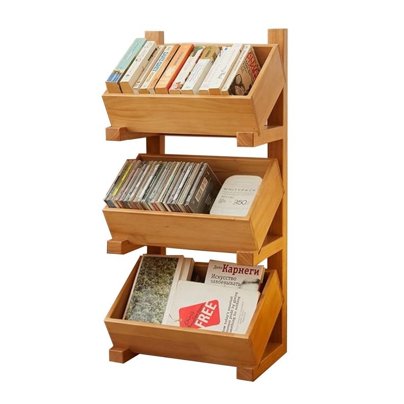 Estante De Madera Maciza 3 Niveles Cocina Exhibicion-0