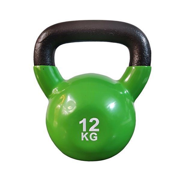 Pesa Rusa Kettlebell 12kg Acero Y Vinilo-0