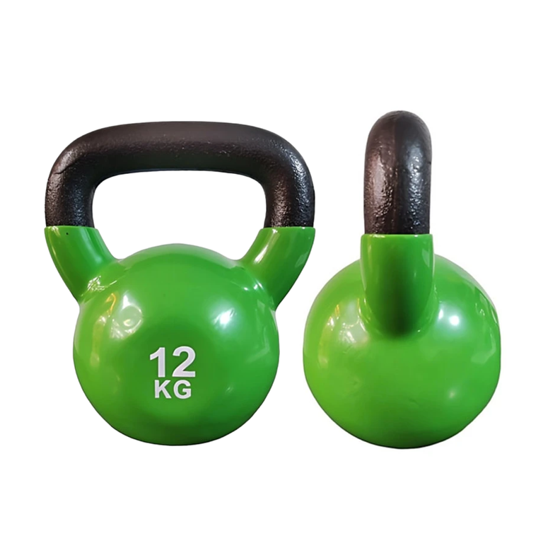 Pesa Rusa Kettlebell 12kg Acero Y Vinilo-2