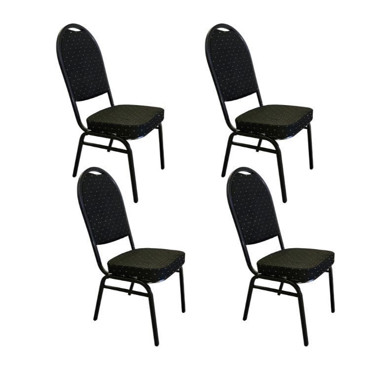 Pack 4 Sillas De Eventos Varios Hotel Restaurante Acolchada-0
