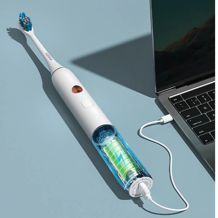 Cepillo de Dientes Eléctrico con 5 Cabezas de Repuesto-3