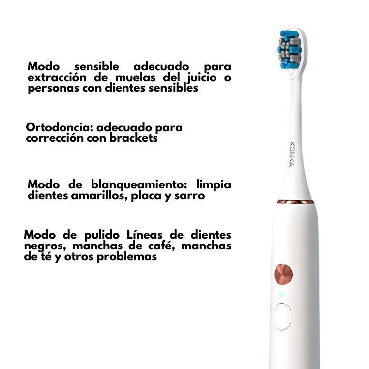 Cepillo de Dientes Eléctrico con 5 Cabezas de Repuesto-4