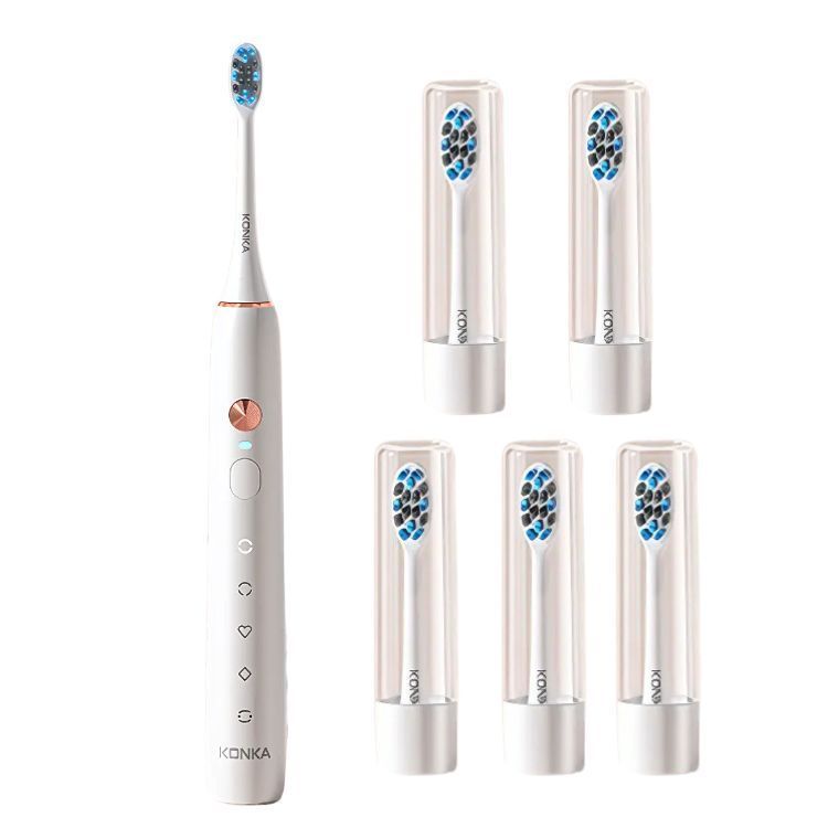 Cepillo de Dientes Eléctrico con 5 Cabezas de Repuesto-0