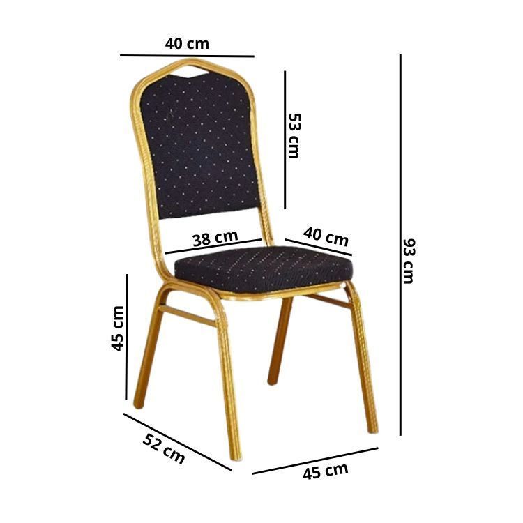 Pack 4 Silla Tapizada Eventos Fiestas Conferencias Comedor-1