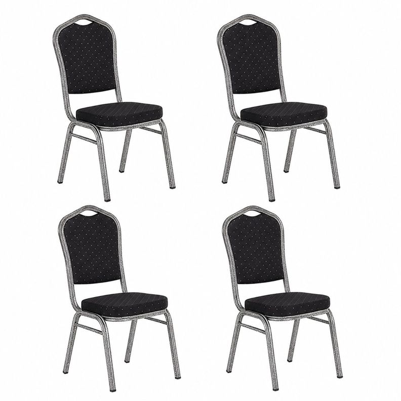 Pack 4 Silla Tapizada Eventos Fiestas Conferencias Comedor