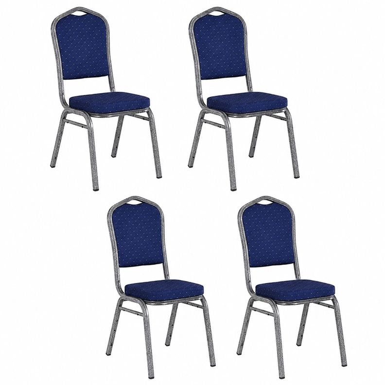 Pack 4 Silla Tapizada Eventos Fiestas Conferencias Comedor