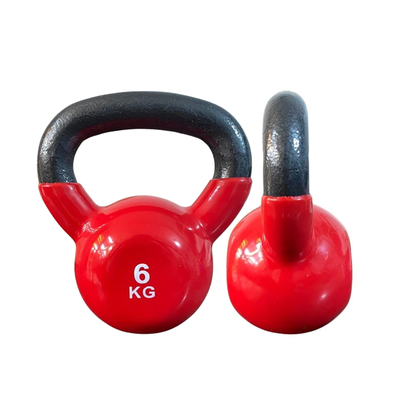 Pesa Rusa Kettlebell 6kg Acero Y Vinilo-2