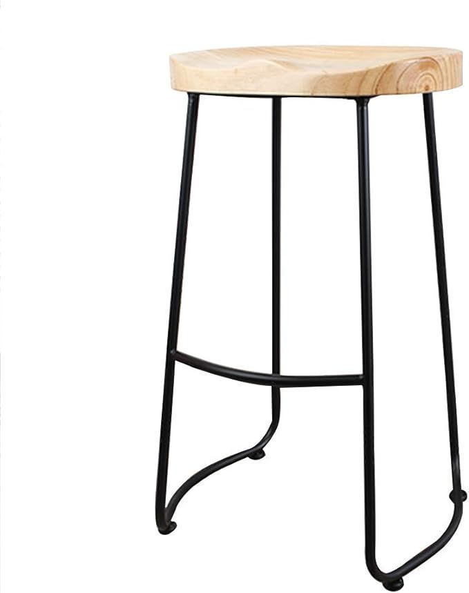 Silla De Bar 65 Cm Taburete Barra Asiento Madera Mostrador-0