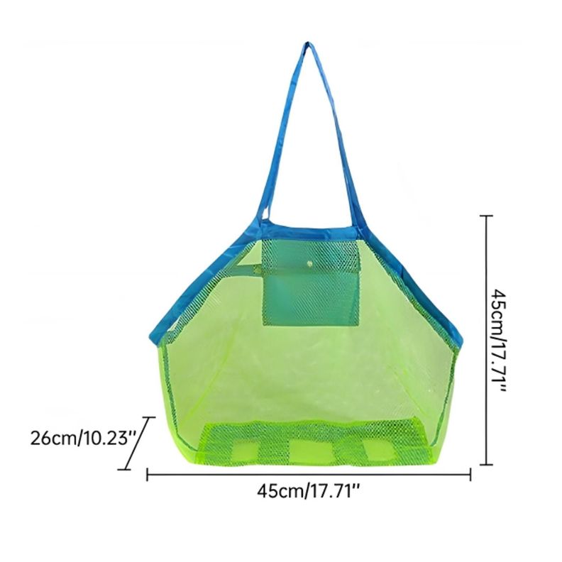 Bolsa De Malla Portátil Unisex Almacenamiento Juguetes Playa-6