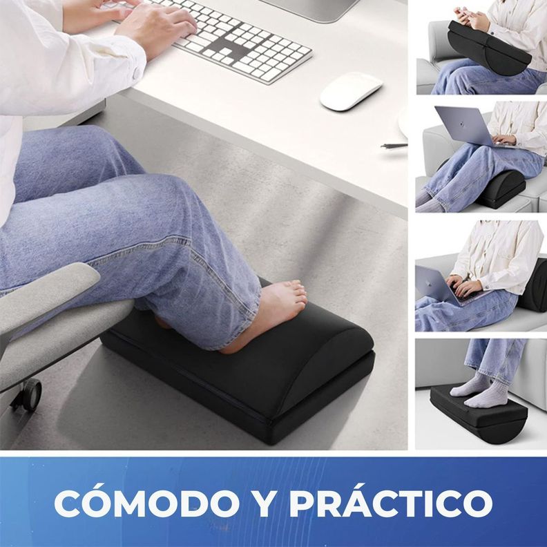 Reposapiés Almohadilla Para Piernas Acolchado De Escritorio-3