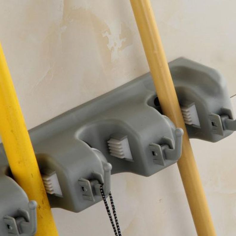 Soporte Útiles De Aseo Hogar Escobas Organizador Estático-7