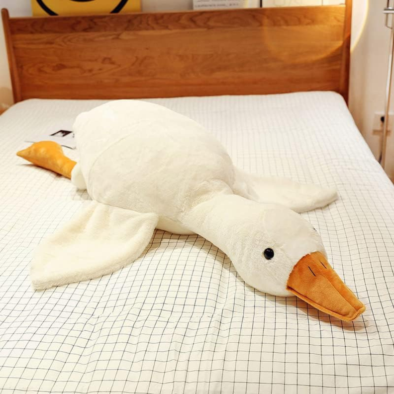 Peluche Ganso De Felpa Kawaii Almohada Gigante Suave 160cm-2