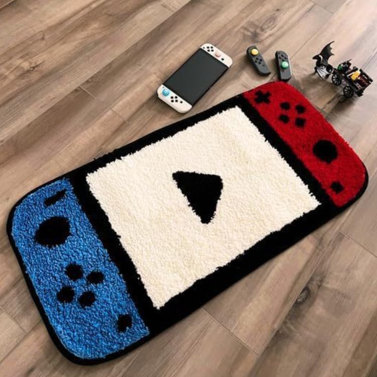 Alfombra Joystick Habitación Gamer Sala De Juegos Decorativo-4