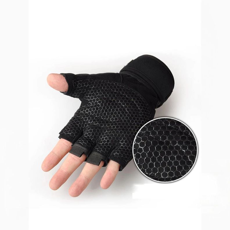 Guantes Deportivos Con Muñequera Para Gym Crossfit Bicicleta-3