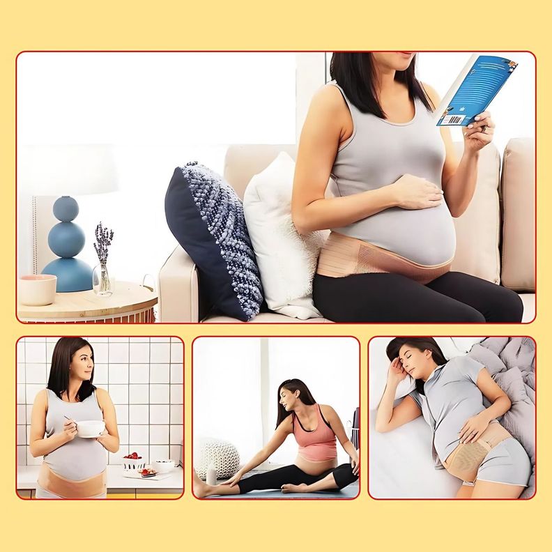 Faja Preparto Cinturon Ajustable Soporte Maternal Embarazo-5