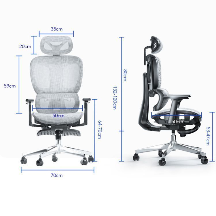 Silla Oficina Élite Ergonómica Soporte Lumbar Cervical Ajustable-3