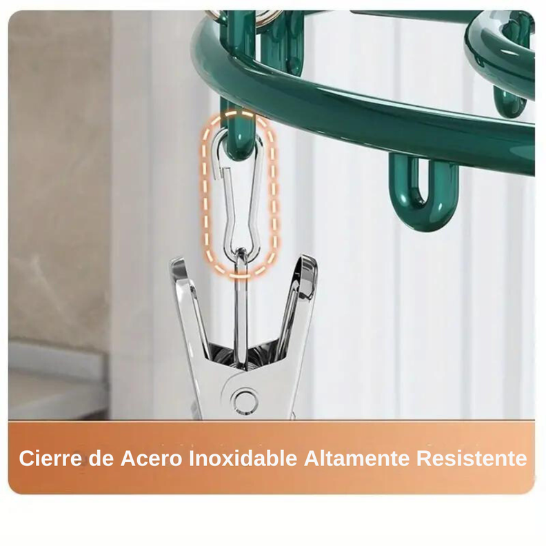 Mini Tendedero Para Secar Calcetines Ropa Interior 24 Clips-5