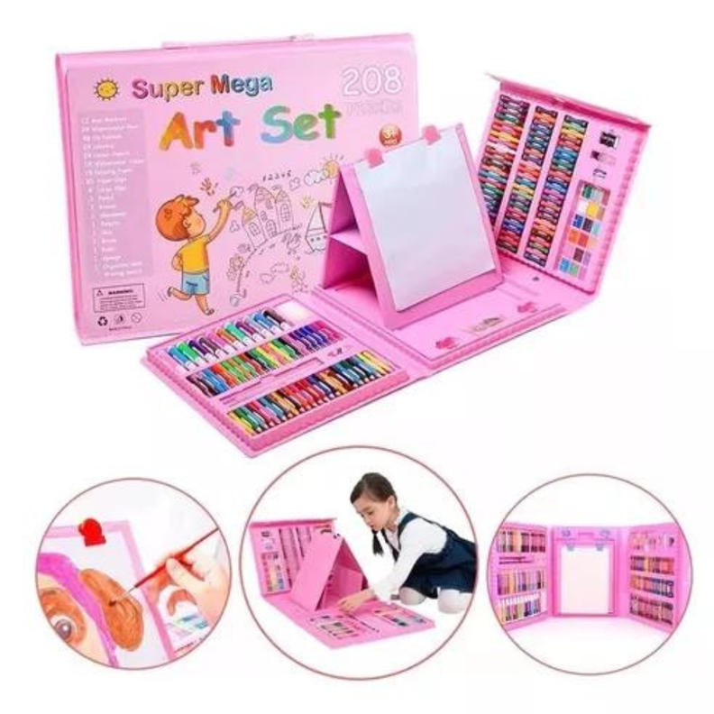 Kit De Dibujo Y Pintura Maleta 208 Piezas Para Niños-4