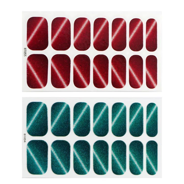 Set 10 Láminas Gel Esmalte Uñas Manicure Pintura Variados-5