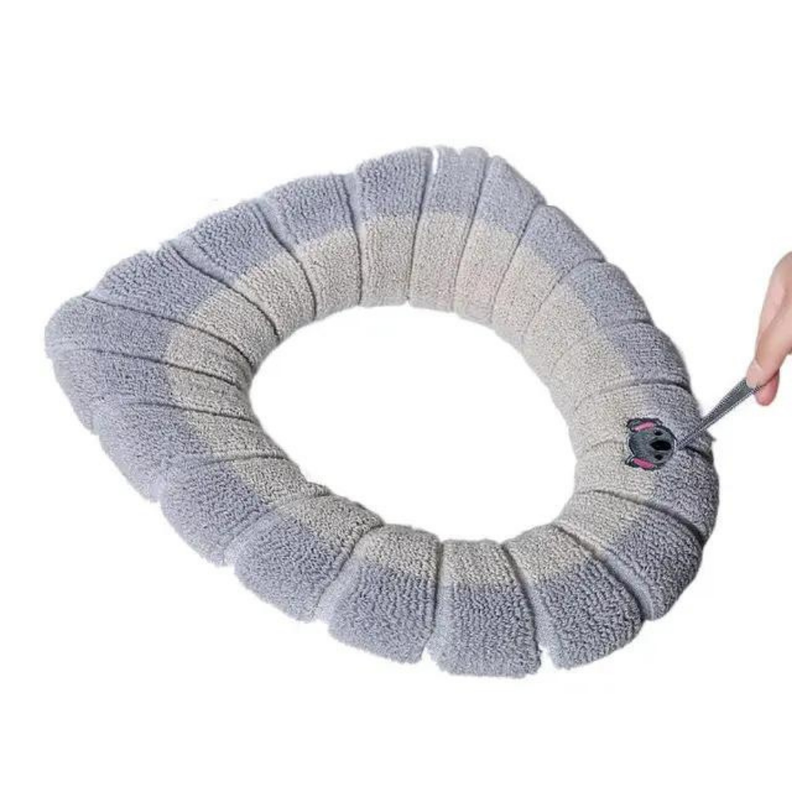 Funda de Inodoro De Felpa Lavable Para WC Beige