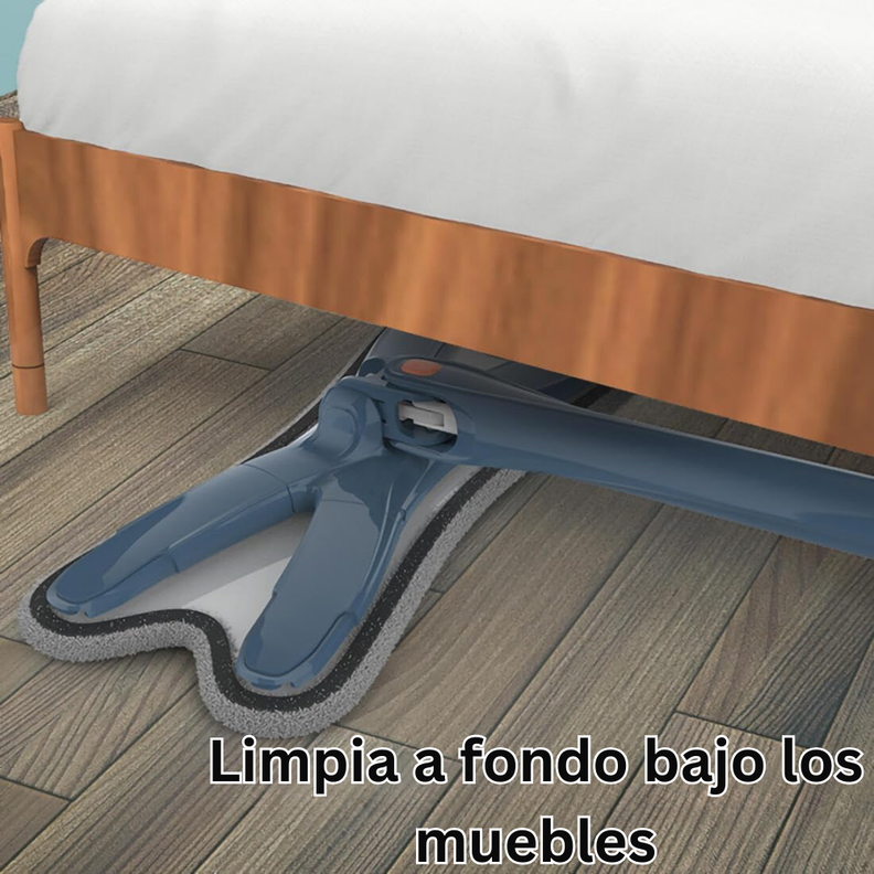 Mopa Trapeador Tipo X Con Escurridor 6 Repuesto Multiusos-2