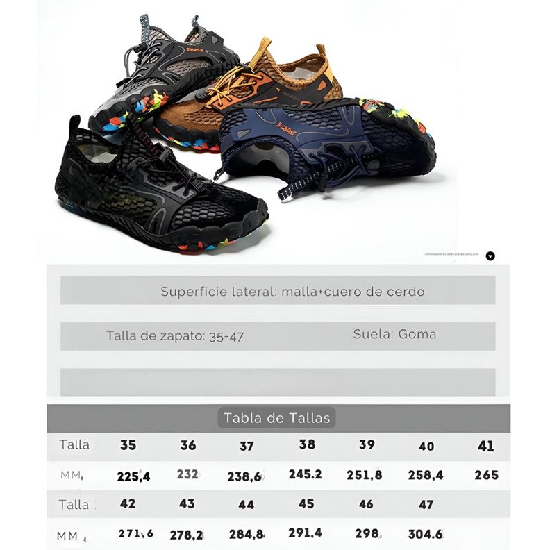 Zapatilla Zapato Senderismo Deportivo Trekking Vadeo-3