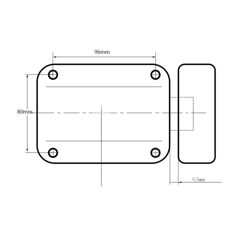 Cerradura Inteligente Inalámbrica De Control Remoto 3 Llaves-5