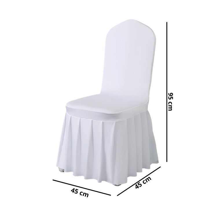 Pack 4 Funda Plisada Sillas Eventos Hoteles Fiestas Bodas-2