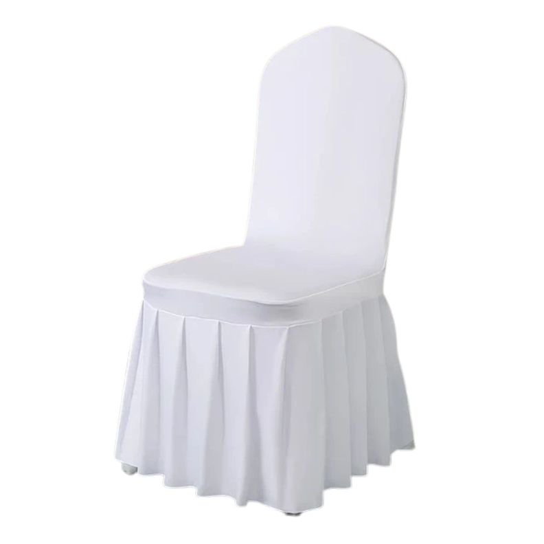 Pack 4 Funda Plisada Sillas Eventos Hoteles Fiestas Bodas Blanco