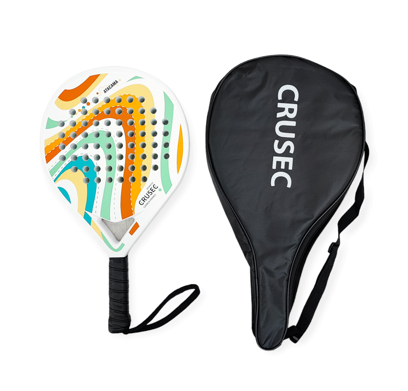 Pala Padel Crusec Mod Atacama Carbono 38mm Con Bolso Deporte-1