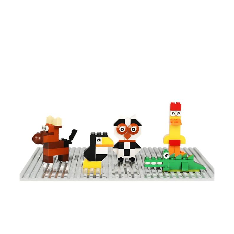 Set Juego 600 Bloques De Construcción Con Base De Ensamble-3