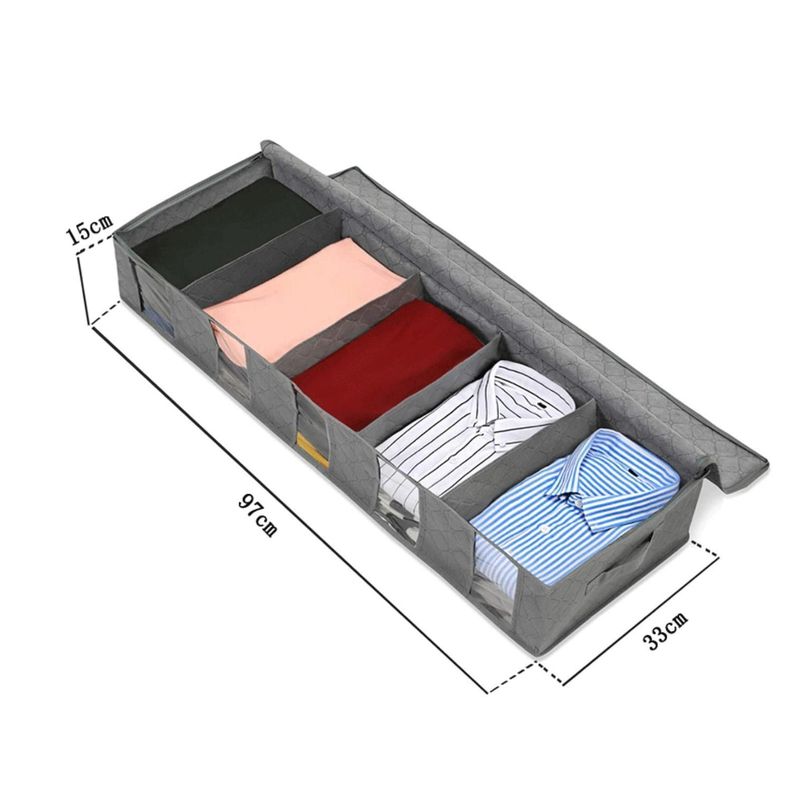 Armario Organizador De Ropa Closet Portátil Debajo De La Cama-4
