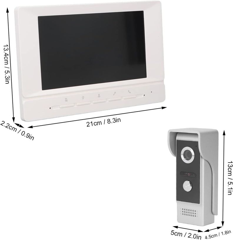 Kit Timbre Video Intercomunicador Camara Visión Nocturna-1