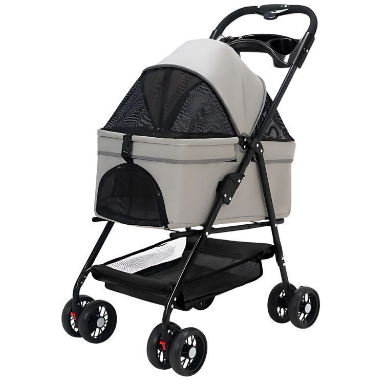 Coche Para Mascotas Raza Pequeña Plegable 20kg-1