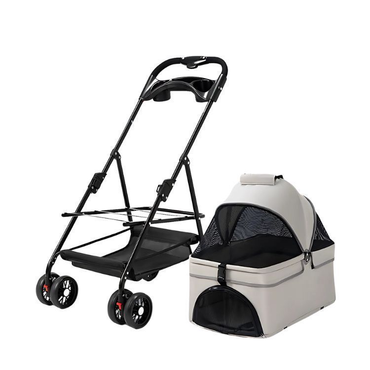 Coche Para Mascotas Raza Pequeña Plegable 20kg-4