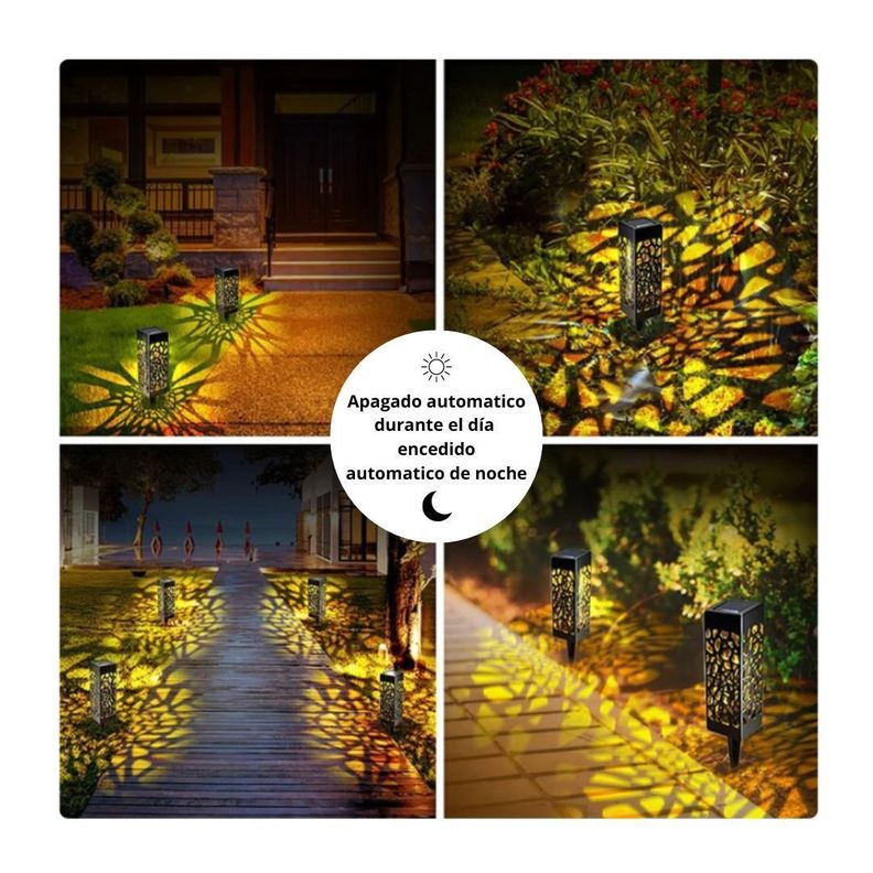 Pack 8 Faroles Solares Modernos Para Jardin Exteriores-2