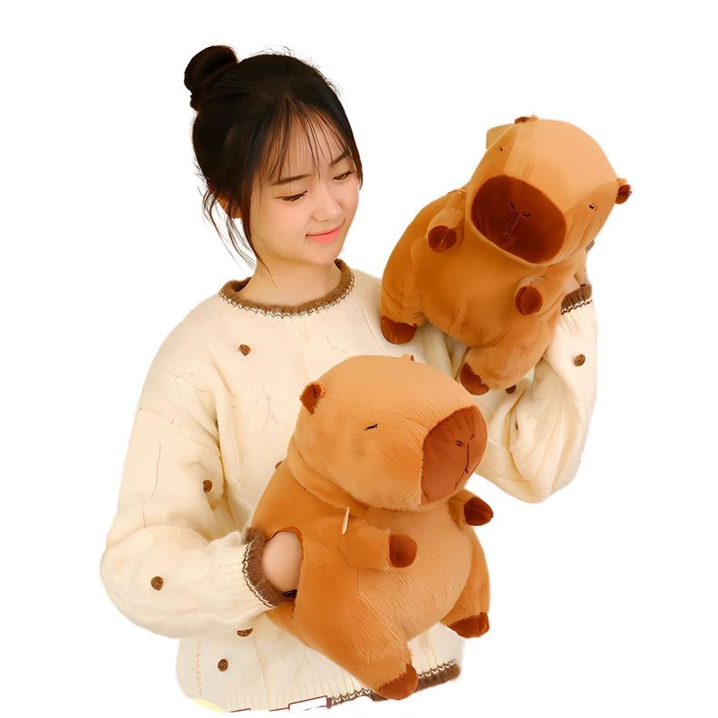 Cojin Almohada Calentador De Manos Peluche Capibara-1
